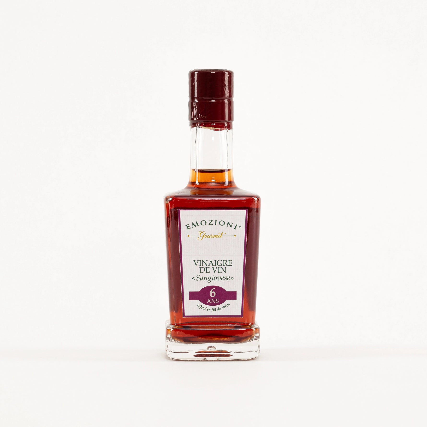 Vinaigre de vin "Sangiovese" - 6 ans - 250 ml - Emozioni Gourmet