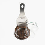 Plateau à truffe en bois ovangkol avec cloche Ø 85 mm et mandoline - Emozioni Gourmet