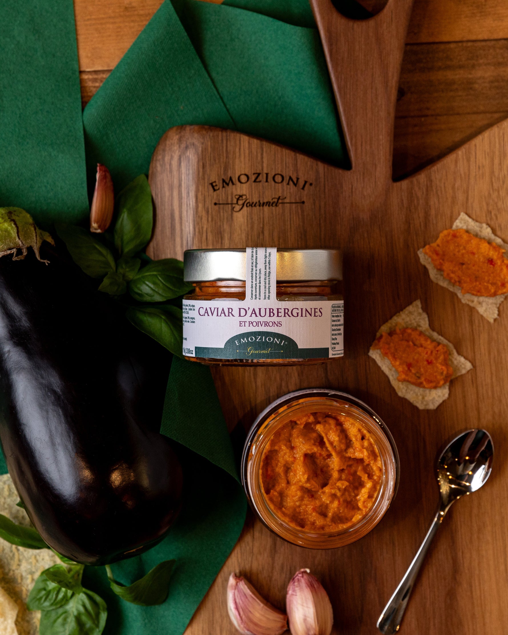 Tartinable d'aubergines et poivrons - 110 g - Emozioni Gourmet