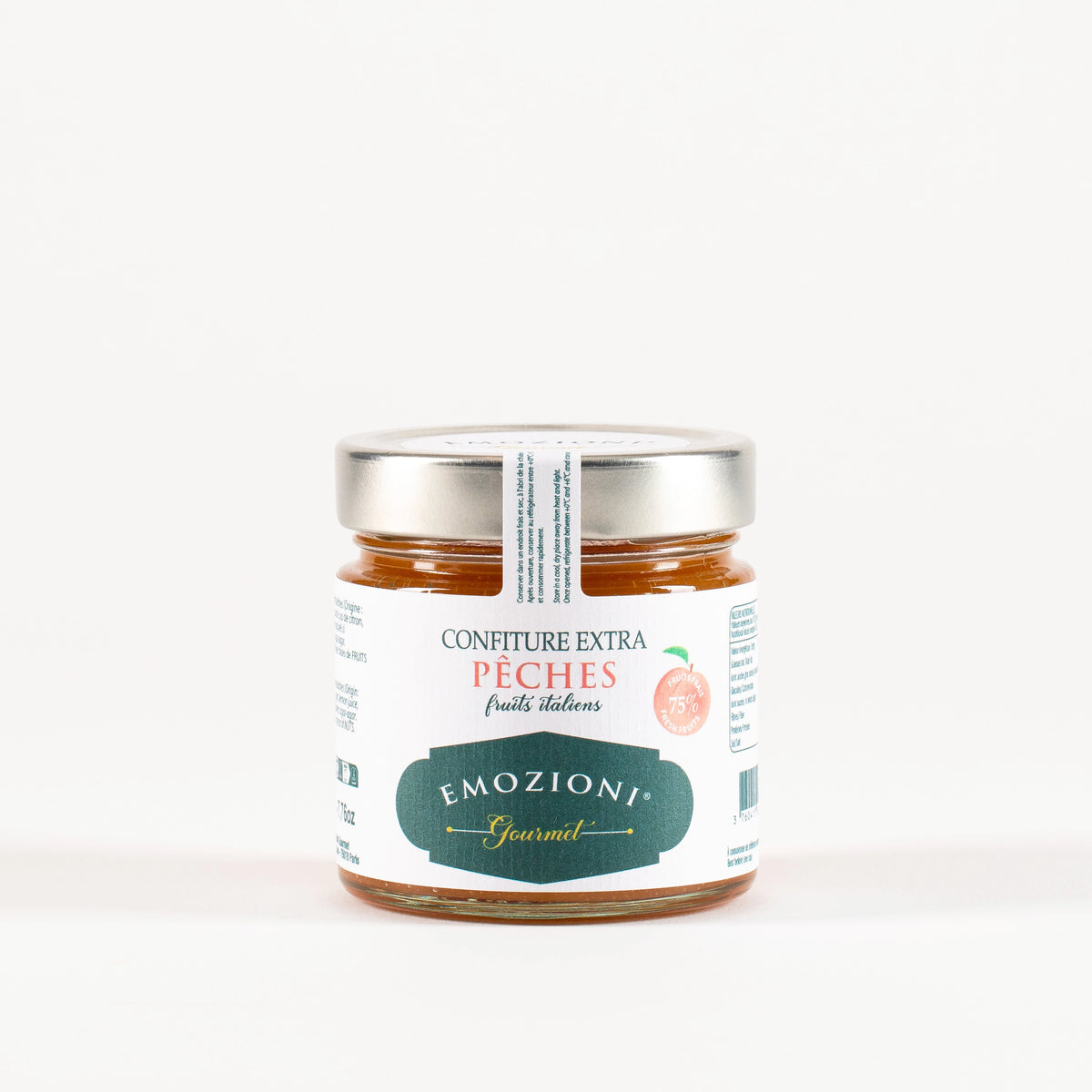 Confiture extra de pêches - 220 g - Emozioni Gourmet