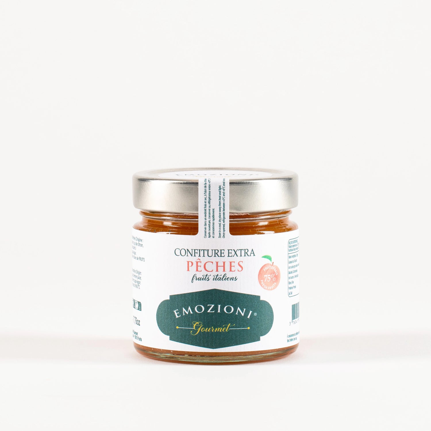 Confiture extra de pêches - 220 g - Emozioni Gourmet