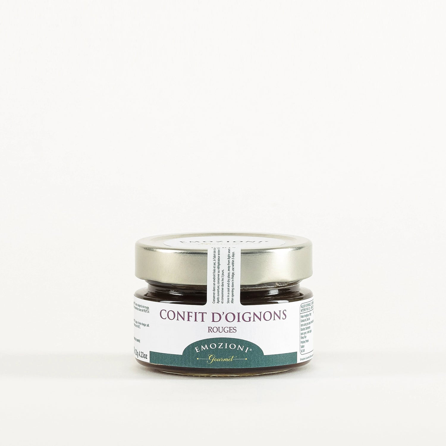 Confit d'oignons rouges - 120 g - Emozioni Gourmet