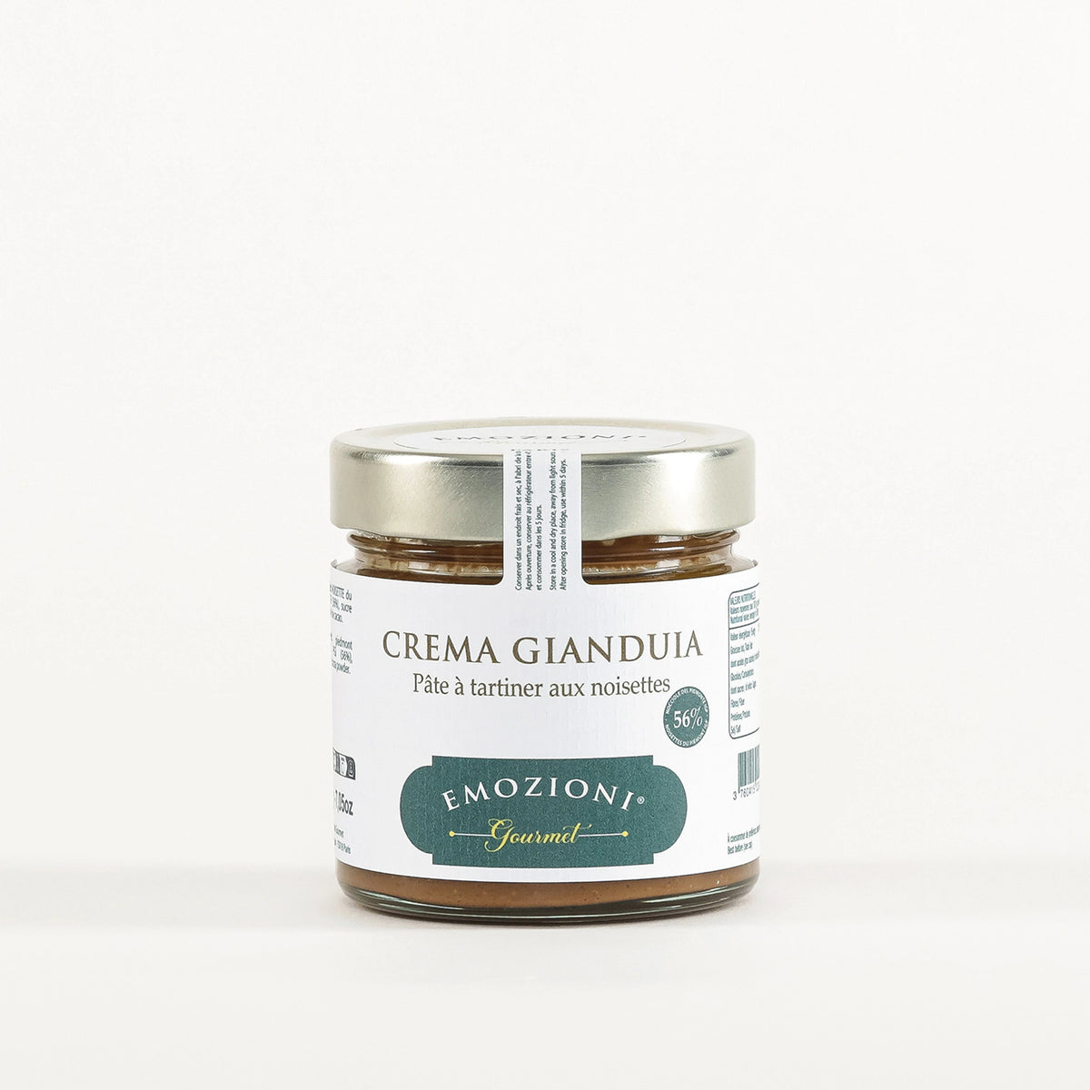 Crema gianduia aux noisettes du Piémont igp (56%) - 200 g - Emozioni Gourmet
