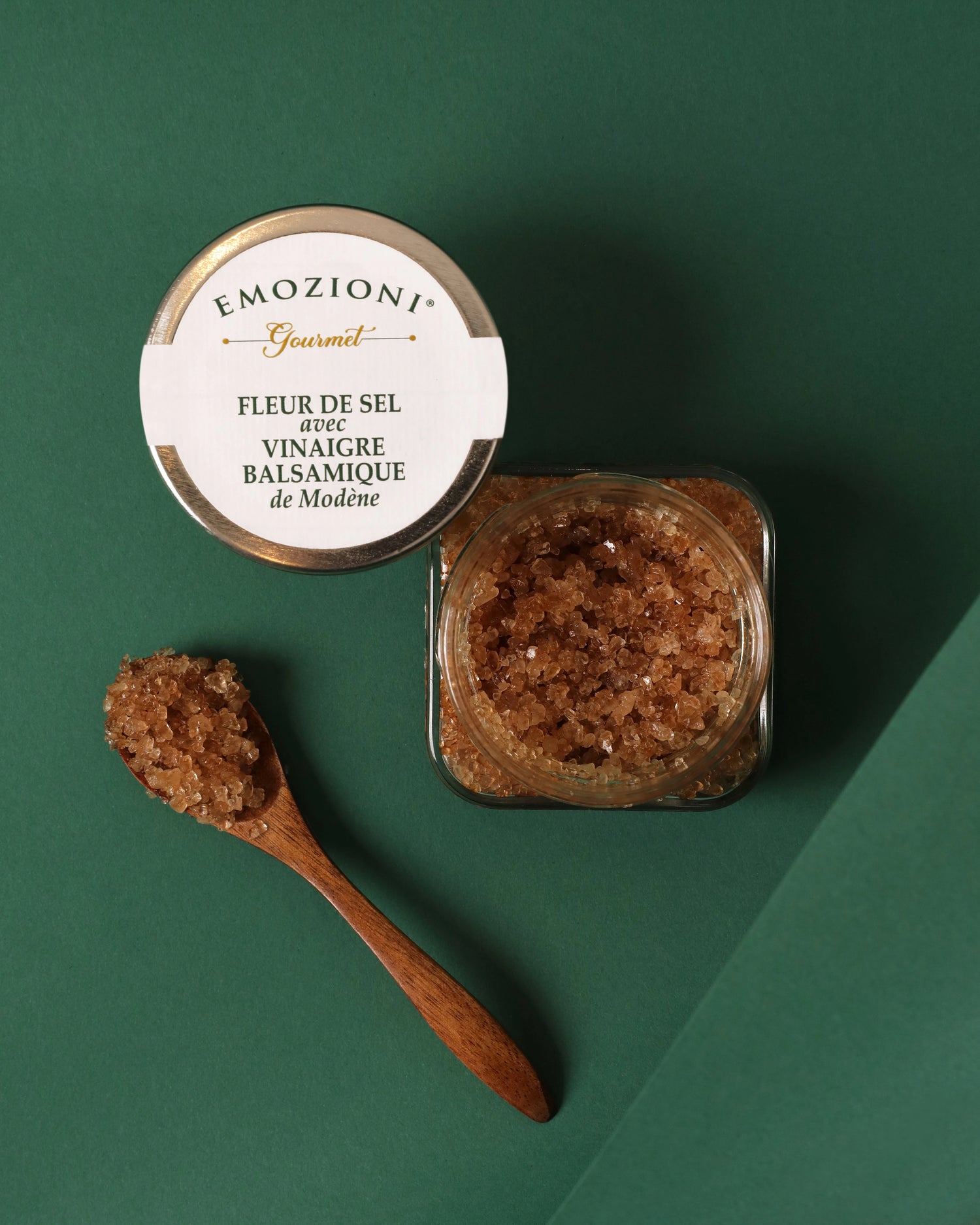 Fleur de sel avec vinaigre balsamique de Modène IGP - 95 g - Emozioni Gourmet