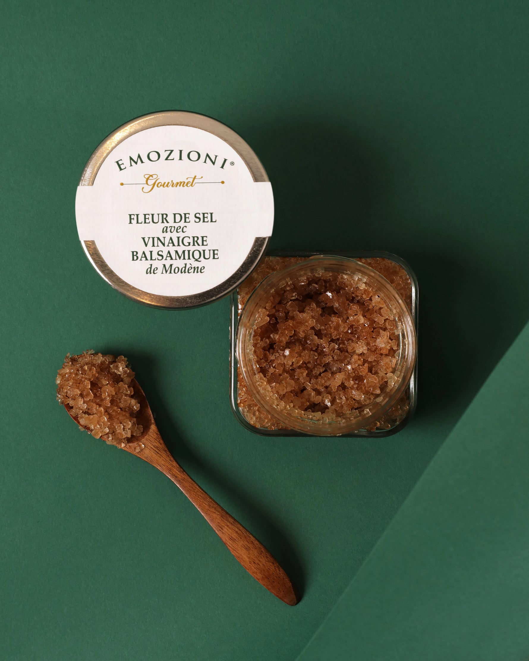 Fleur de sel avec vinaigre balsamique de Modène IGP - 95 g - Emozioni Gourmet
