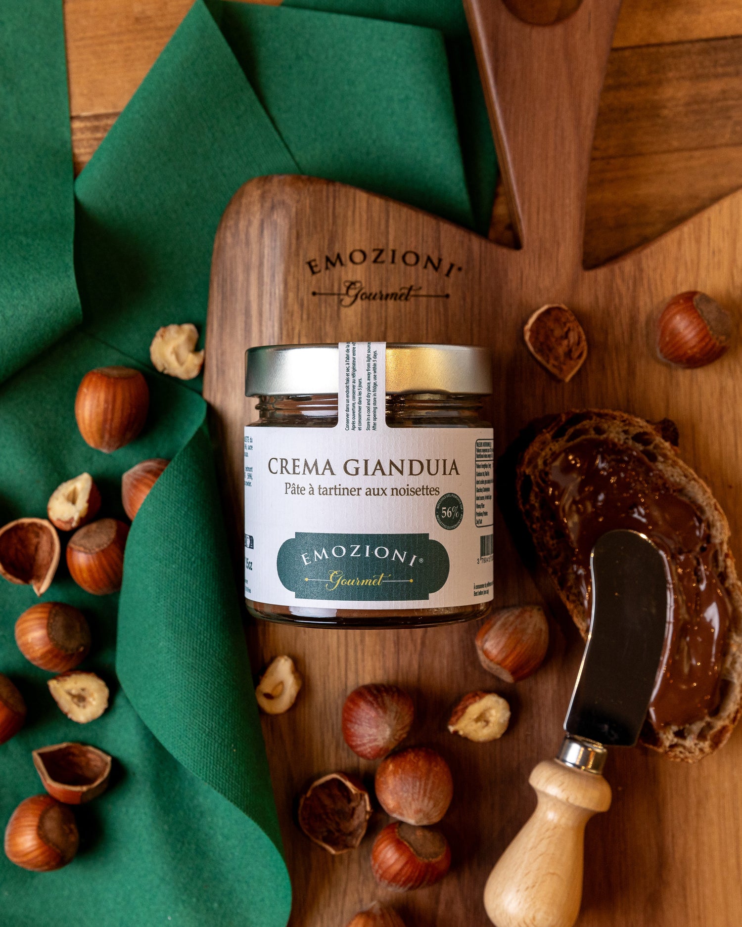 Crema gianduia aux noisettes du Piémont igp (56%) - 200 g - Emozioni Gourmet
