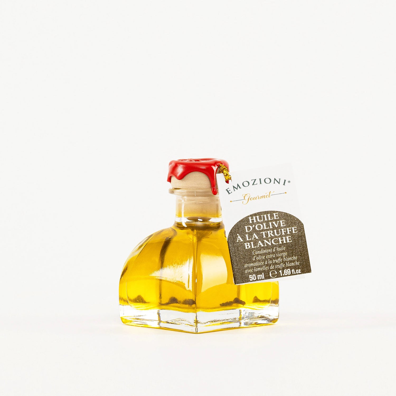 Huile d'olive extra vierge avec lamelles de truffe blanche - 50 ml - Emozioni Gourmet