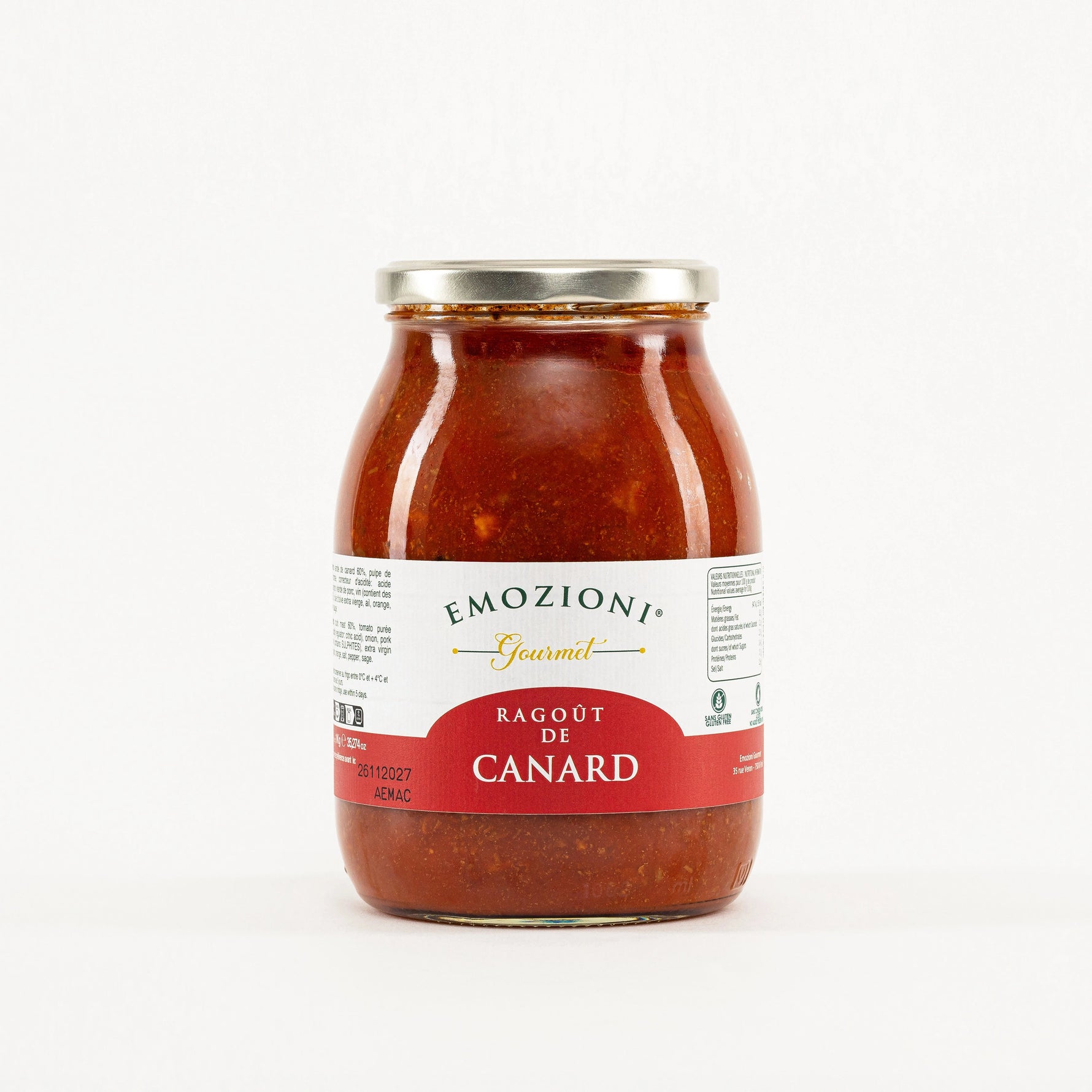 Ragoût de Canard - 1 kg - Emozioni Gourmet