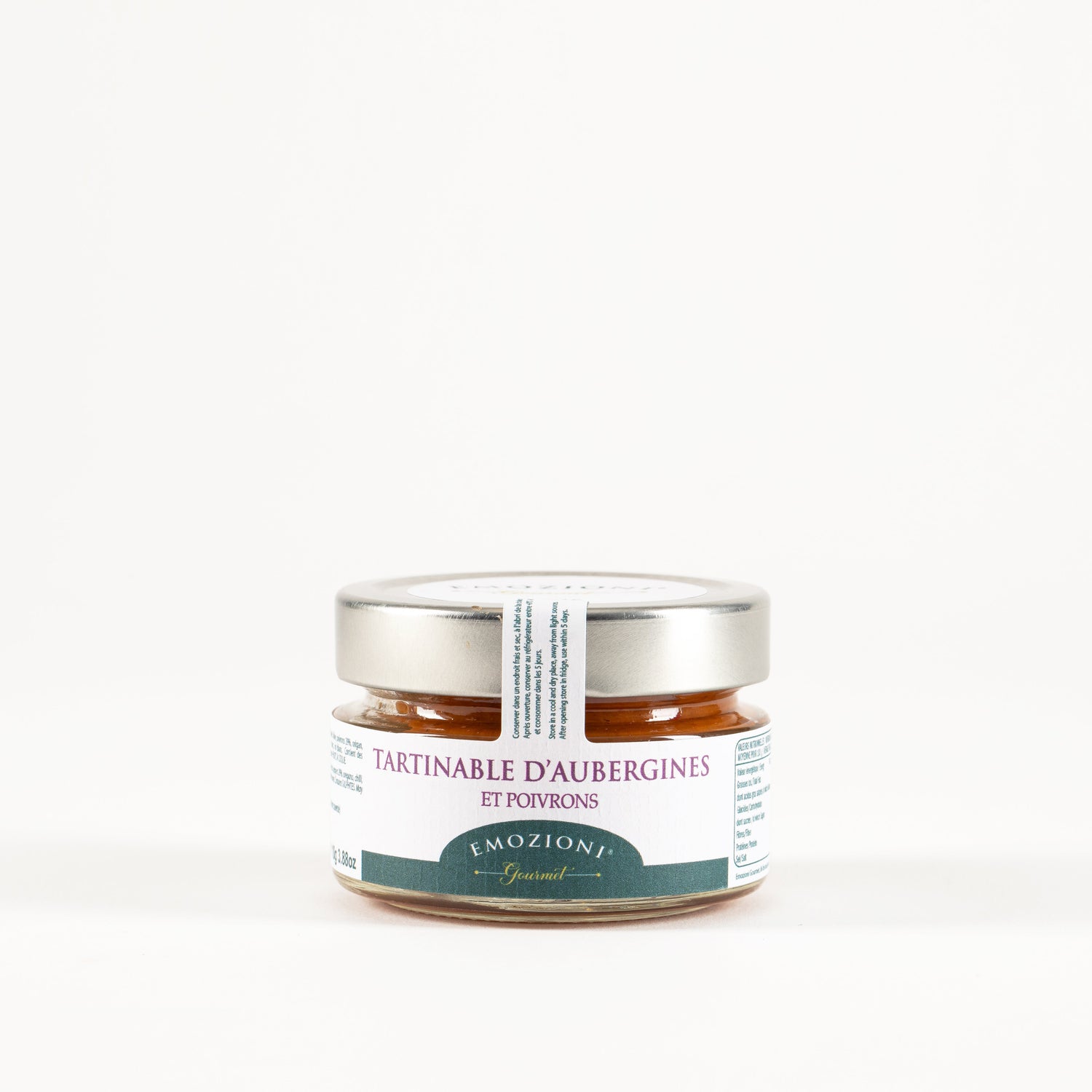 Tartinable d'aubergines et poivrons - 110 g - Emozioni Gourmet