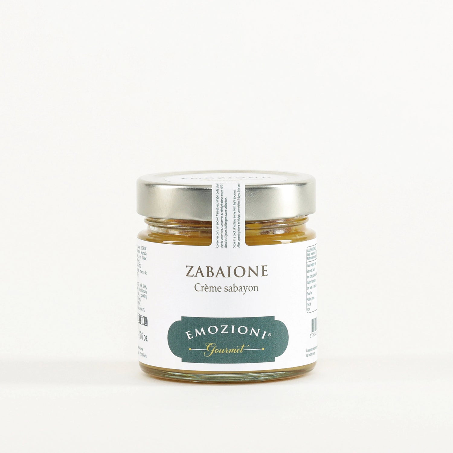Zabaione - crème sabayon - 220 g - Emozioni Gourmet